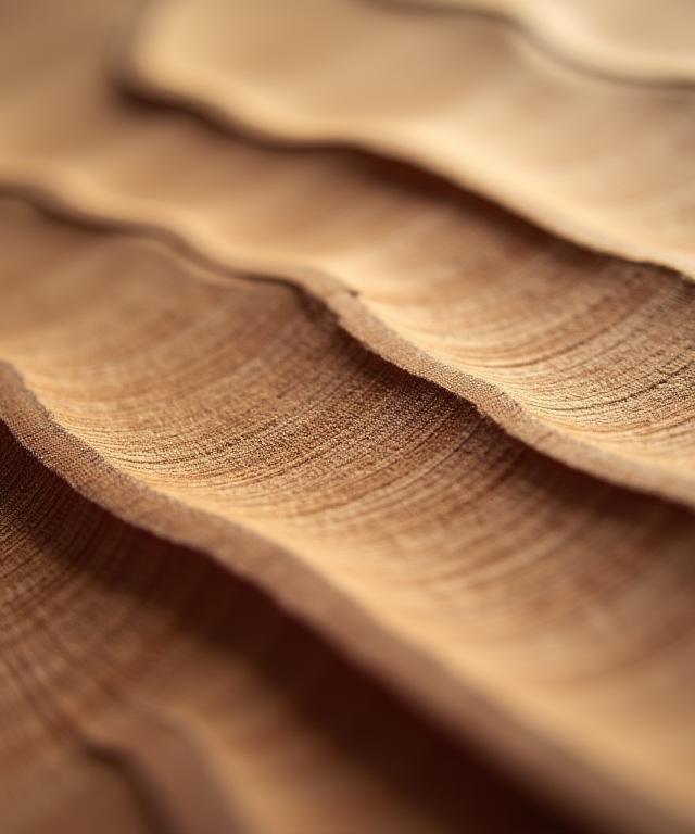 美しい木目を持つ持続可能な木材の接写